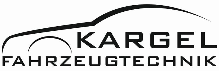 Logo von KARGEL Fahrzeugtechnik mit stilisiertem Autokontur und textlicher Darstellung des Firmennamens.